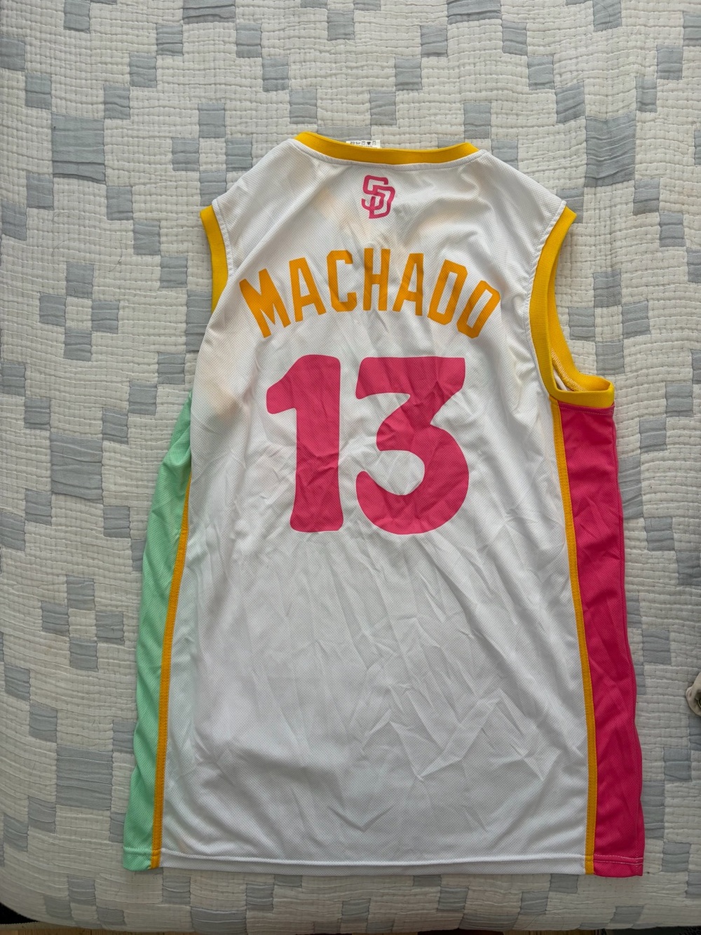 San Diego Padres Manny Machado City Connect Basketball Jersey - Picture 2 of 5